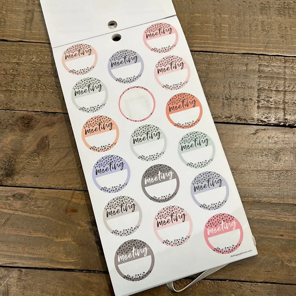 The Happy Planner Colorful Leopard sticker sheets